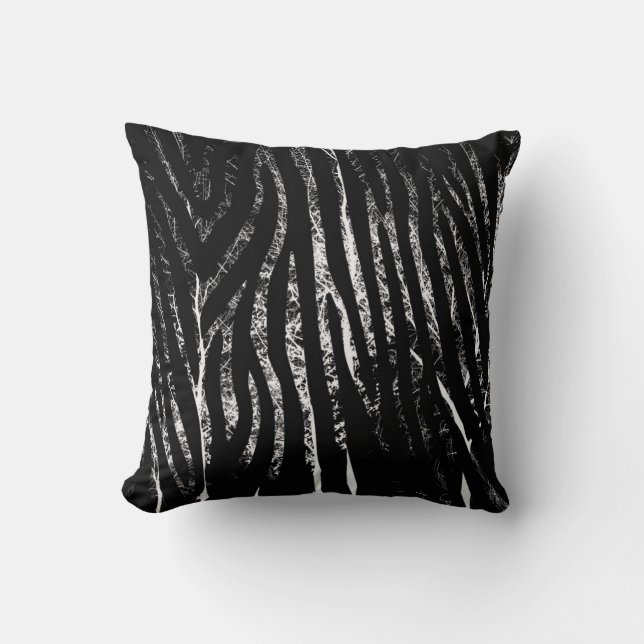 Abstracte Zebra afdrukken Kussen (Voorkant)