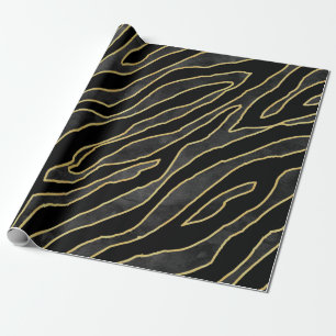 Abstracte zebra gestreept. Afdrukafbeelding van di Cadeaupapier