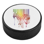 Abstracte Zebra Hockey Puck (3/4)