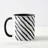 Abstracte Zebra Swirl Mok (Links)