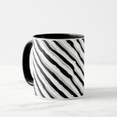 Abstracte Zebra Swirl Mok (Voorkant links)