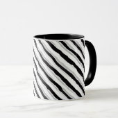 Abstracte Zebra Swirl Mok (Voorkant rechts)