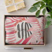 Abstracte zebra's in het roze tissuepapier (Geschenk)