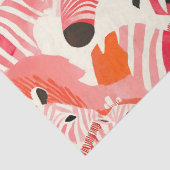 Abstracte zebra's in het roze tissuepapier (Detail)