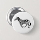 Abstracte Zebra's Moeder en Kind Ronde Button 5,7 Cm (Voorkant /achterkant)