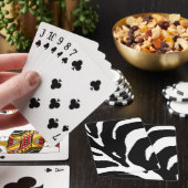 Abstracte Zebrastripes Pokerkaarten (Insitu)