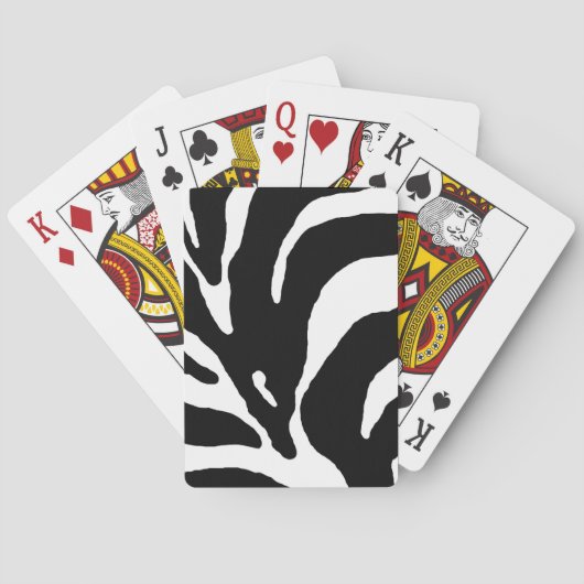 Abstracte Zebrastripes Pokerkaarten (Achterkant)