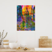 Abstracte Zee reistower Poster (Keuken)