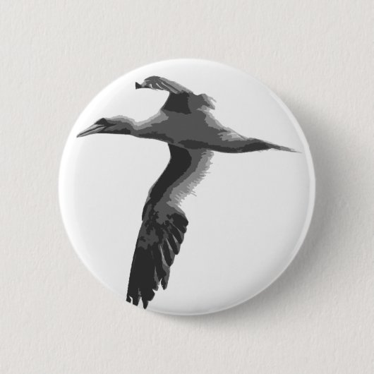 Abstracte Zeeen vogels Ronde Button 5,7 Cm (Voorkant)