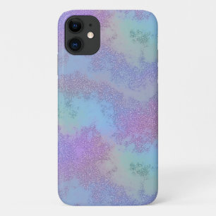 Abstracte zeemeermin glitter telefoonhoes iPhone 11 hoesje
