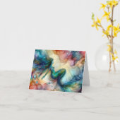 ABSTRACTE ZEEMEERMINNEN LEVENDIGE ALCOHOLINKT KAART (Gele Bloem)