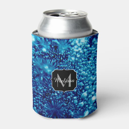 Abstracte zeepbellen Monogram Blikjeskoeler (Blikje Voorkant)