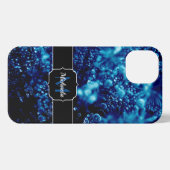 Abstracte zeepbellen Monogram iPhone Hoesje (Achterkant horizontaal)