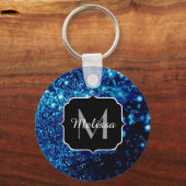 Abstracte zeepbellen Monogram Sleutelhanger (Voorkant)