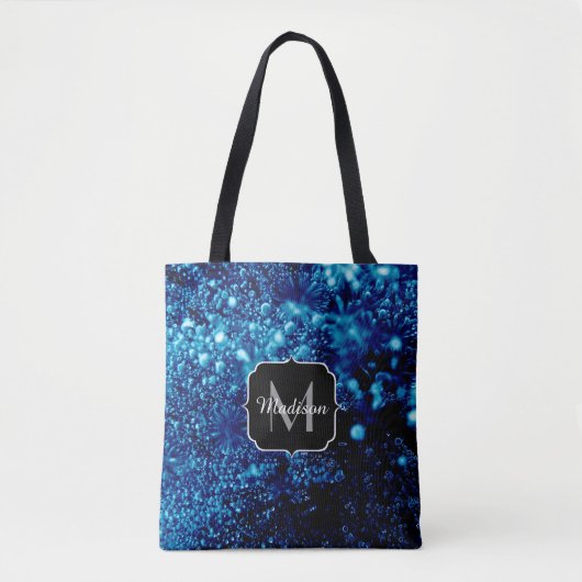 Abstracte zeepbellen Monogram Tote Bag (Voorkant)