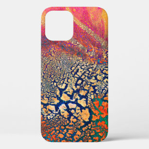 Abstracte, zeer gedetailleerde, getextureerde grun iPhone 12 hoesje