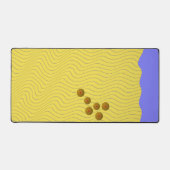 Abstracte zeeschelpen op de kustlijn bureaumat (Voorkant)