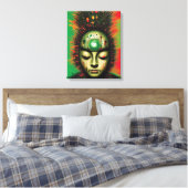 Abstracte Zen Canvas afdrukken (Insitu (Slaapkamer))