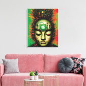 Abstracte Zen Canvas afdrukken (Insitu (Woonkamer))