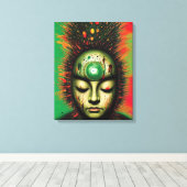 Abstracte Zen Canvas afdrukken (Insitu (Houten vloer))