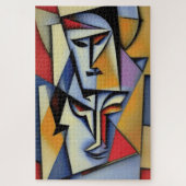 Abstracte Zen Cubist Jigzaag Puzzle Legpuzzel (Verticaal)