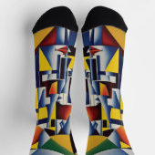 Abstracte Zen Cubist Socks Sokken (Top)