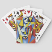 Abstracte Zen Cubist speelkaarten (Achterkant)