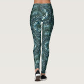 Abstracte zeshoeken in gekleurde lichtsterkte, don leggings (Achterkant)