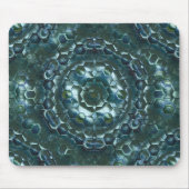 Abstracte zeshoeken in gekleurde lichtsterkte, don muismat (Voorkant)