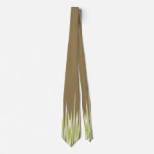 Abstracte Zig Zag Khaki, tweezijdig vuurwerk en re Stropdas (Voorkant)