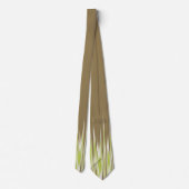 Abstracte Zig Zag Khaki, tweezijdig vuurwerk en re Stropdas (Achterkant)
