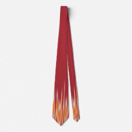 Abstracte Zig Zag Red met twee kanten Stropdas