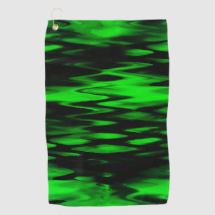Abstracte zigzag vormen van gekleurd zwart tot gro golfhanddoek