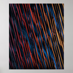 Abstracte Zijdeachtige Lijnen Poster