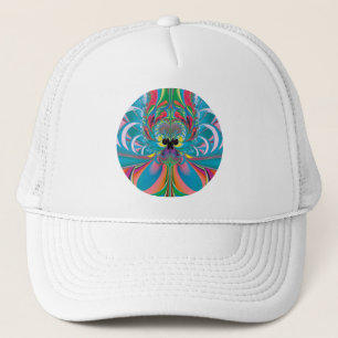 Abstracte Zomer Vlinder Kunst Trucker Pet