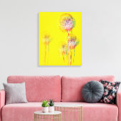 Abstracte zomerbloembomen #2 canvas afdruk (Insitu (Woonkamer))