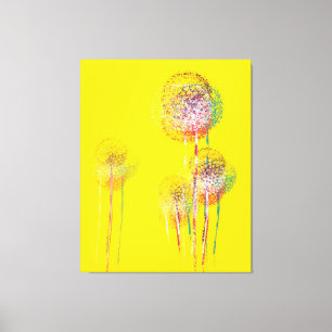 Abstracte zomerbloembomen #2 canvas afdruk