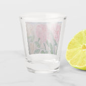 Abstracte zomerRozen Shot Glas (Achterkant)