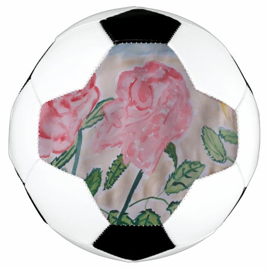 Abstracte zomerRozen Voetbal (Voorkant)