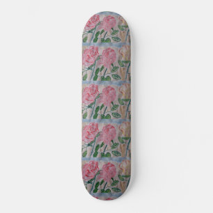 Abstracte zomerskateboard voor Rozen Skateboard