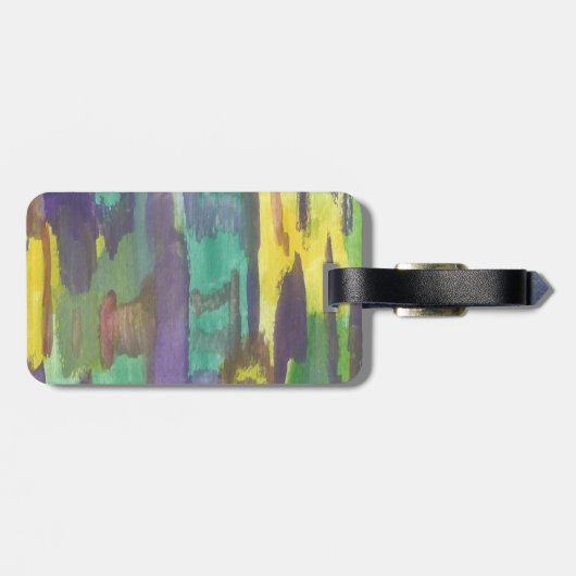 Abstracte zon bagagelabel (Achterkant horizontaal)