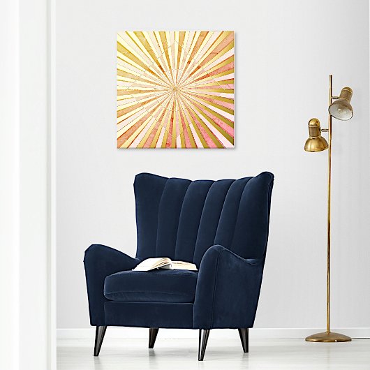 Abstracte zon folie afdrukken