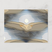 Abstracte ZON OVER DE HILLEN Briefkaart (Voorkant)