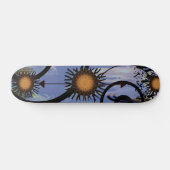 Abstracte zon skateboard (Horizontaal)