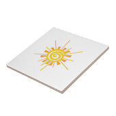 Abstracte zon tegeltje (Zijkant)