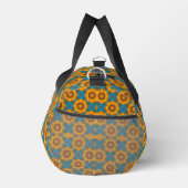 Abstracte Zonnebloem Geometrisch Ontwerp Duffel Ba Plunjezak (Rechts)