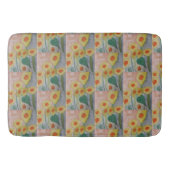 Abstracte zonnebloemen Bath Mat (Voorkant)