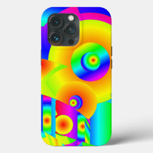 Abstracte zonnebloemen iPhone 13 pro hoesje