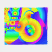 Abstracte zonnebloemen fleece deken (Voorkant (Horizontaal))