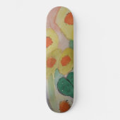Abstracte zonnebloemen Skateboard (Voorkant)
